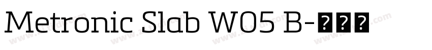 Metronic Slab W05 B字体转换